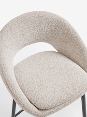 Casual Bouclé Light Natural Hewitt Bar Stool - Image 6 of 8