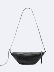 AllSaints Black Esme Whip Stitch Cross-Body Bag - Image 1 of 4
