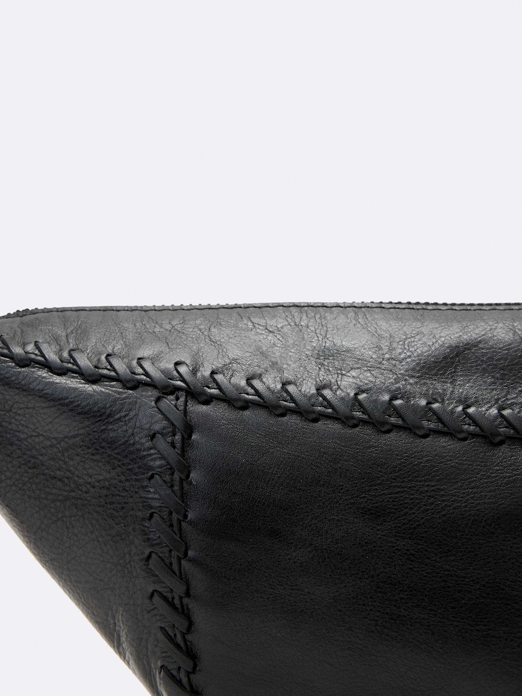 AllSaints Black Esme Whip Stitch Cross-Body Bag - Image 4 of 4