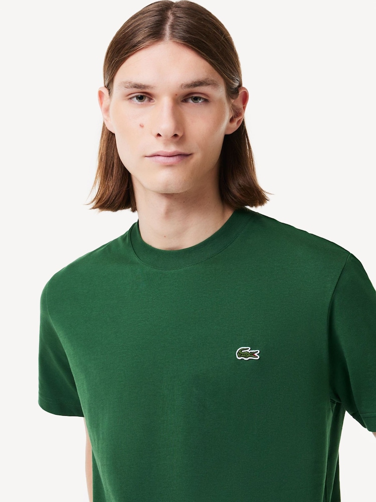 Lacoste Relaxed Fit Jersey 100% Cotton T-Shirt - Image 3 of 6