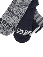 Totes Black Comfort Crew Socks 2 Pack with Arch Support - Image 4 of 4
