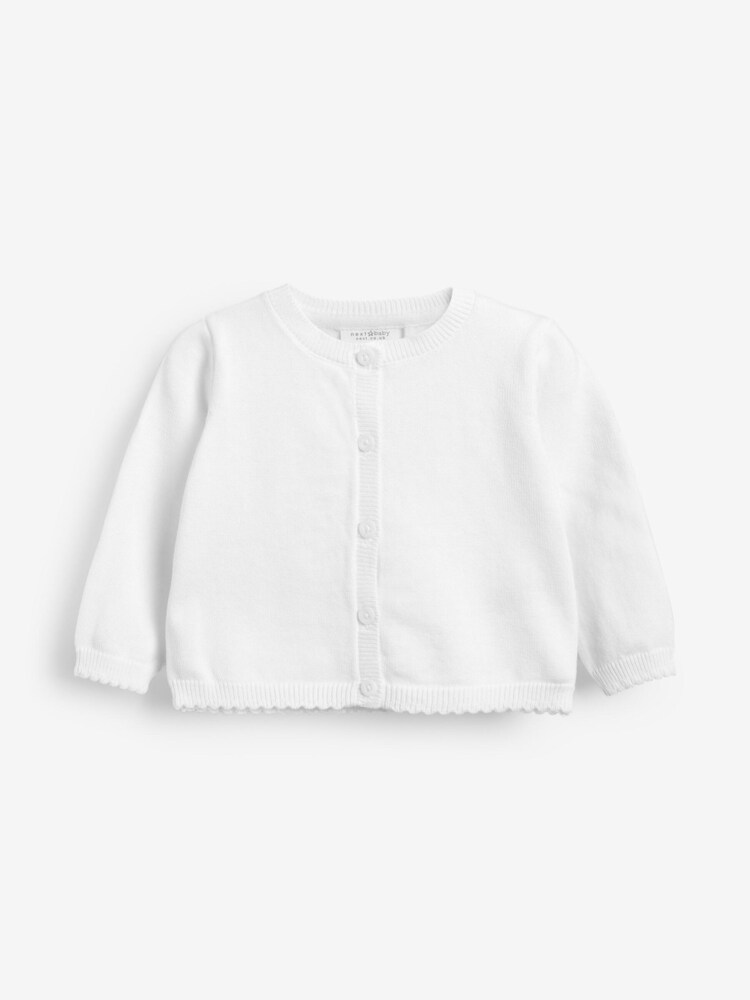 Бело-розовый - 2 Pack Baby Cardigans (0mths-2yrs) - Image 1 of 4