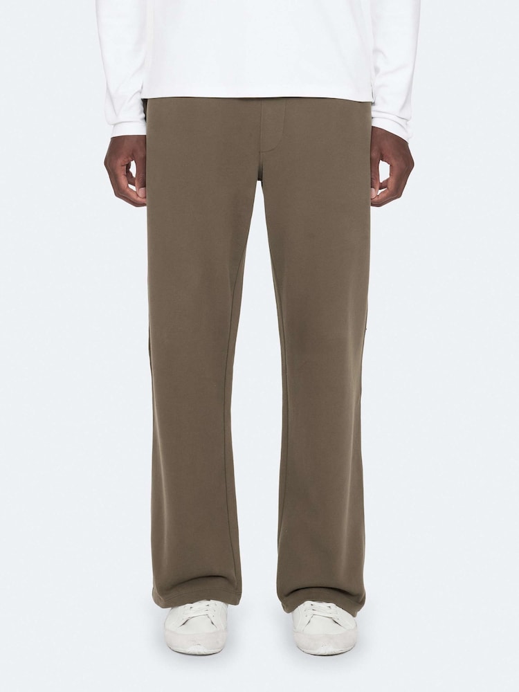 AllSaints Brown Aston Sweatshirt Trousers - Image 1 of 7