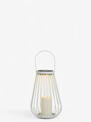White Solar White Wire Outdoor Light Up Lantern - Image 2 of 4