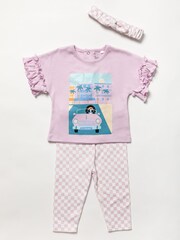 Lily & Jack Top/Leggings and Headband Outfit Set - Image 1 of 4