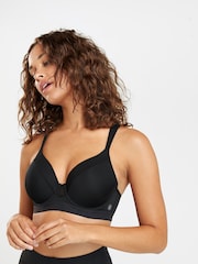 Black Active Sports High Impact Dry Tech Full Cup Wired Bra B-G - Image 3 of 6