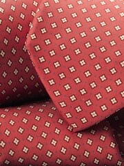Charles Tyrwhitt Pink Mini Medallion Print Silk Tie - Image 2 of 2