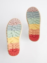 White Wide Fit (G) Rainbow Touch Fasten Trainers - Image 7 of 7