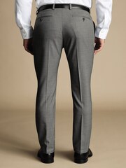 Pantaloni costum Charles Tyrwhitt Slim Fit Sharkskin Ultimate Performance - Image 2 of 3