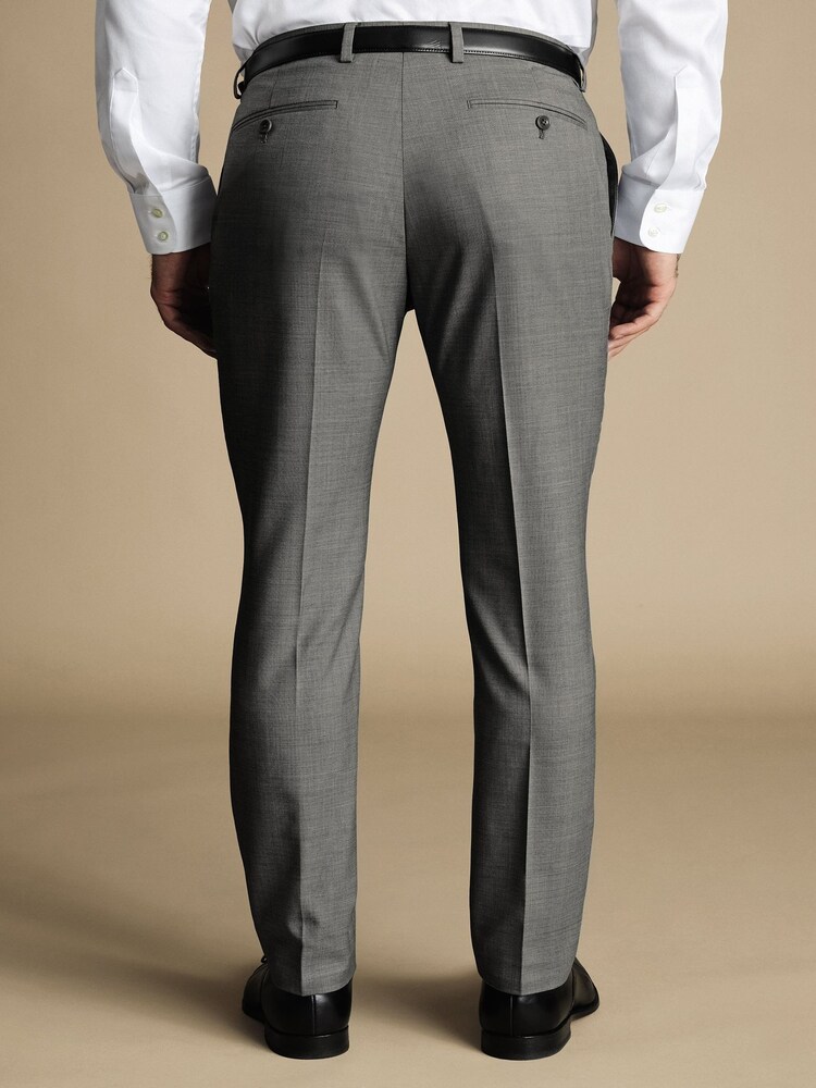 Pantaloni costum Charles Tyrwhitt Slim Fit Sharkskin Ultimate Performance - Image 2 of 3