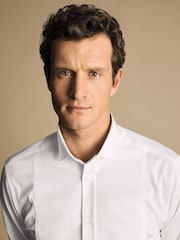 Charles Tyrwhitt White Bib Front Wing Collar Evening Slim Fit Shirt - Image 3 of 6