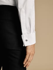 Charles Tyrwhitt White Bib Front Wing Collar Evening Slim Fit Shirt - Image 4 of 6