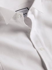 Charles Tyrwhitt White Bib Front Wing Collar Evening Slim Fit Shirt - Image 5 of 6