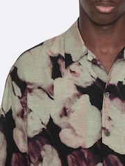 AllSaints Black Tulip Short Sleeve Shirt - Image 4 of 8