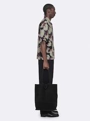 AllSaints Black Tulip Short Sleeve Shirt - Image 5 of 8