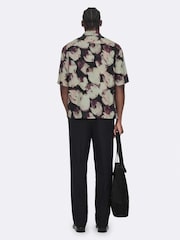 AllSaints Black Tulip Short Sleeve Shirt - Image 6 of 8