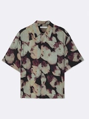 AllSaints Black Tulip Short Sleeve Shirt - Image 8 of 8