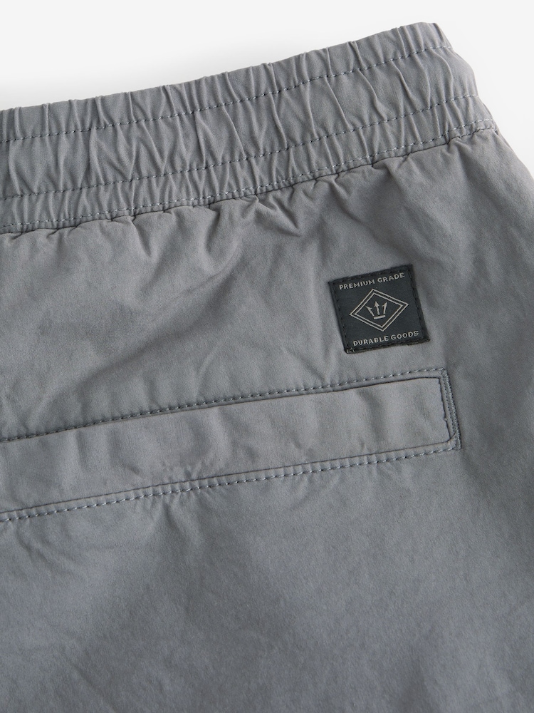 Bleu clair Gris - Coupe fuselée régulière - Pantalon cargo style militaire en tissu stretch - Image 13 of 14