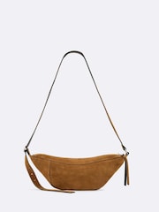 AllSaints Esme Suede Cross-Body Bag - Image 1 of 4