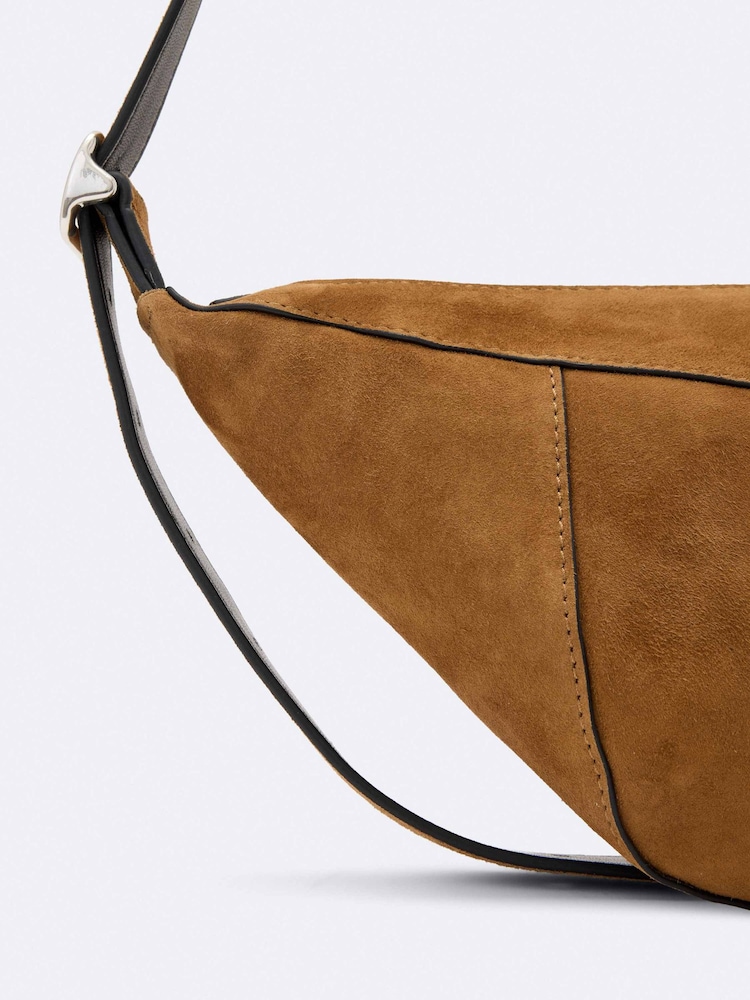 AllSaints Esme Suede Cross-Body Bag - Image 4 of 4 AllSaints Esme Suede Cross-Body Bag - Image 4 of 4