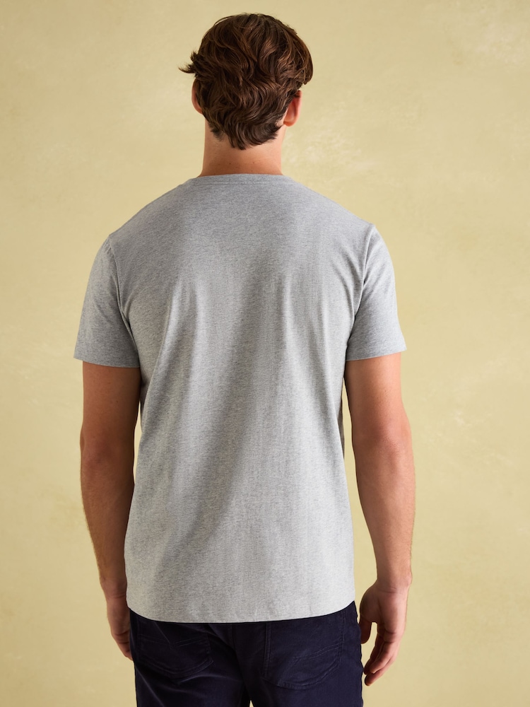 Joules Everyday Grey Crew Neck T-Shirt - Image 2 of 7