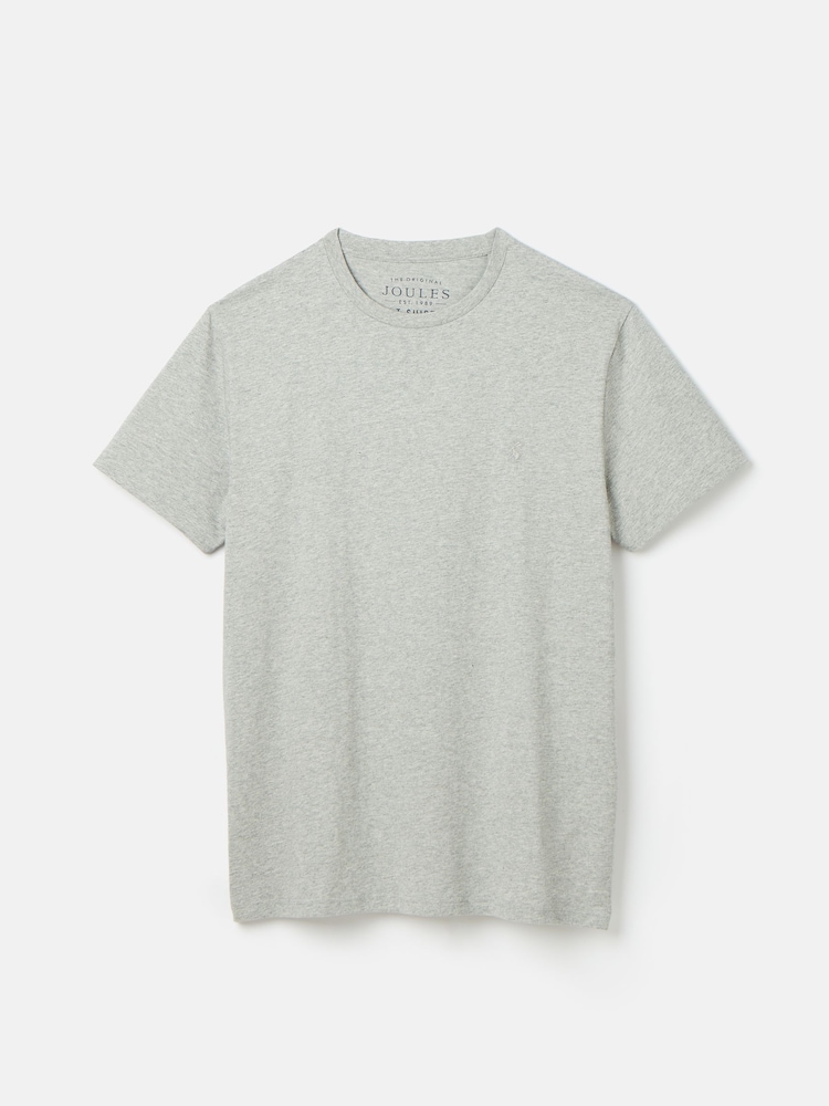 Joules Everyday Grey Crew Neck T-Shirt - Image 7 of 7