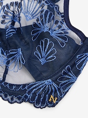 Marineblau/blau - Bestickter BH - Bild 7 von 7
