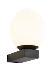 BHS Black Agios 1lt LED IP44 Wall Light - Image 3 of 4