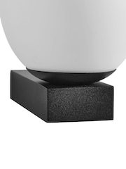 BHS Black Agios 1lt LED IP44 Wall Light - Image 4 of 4