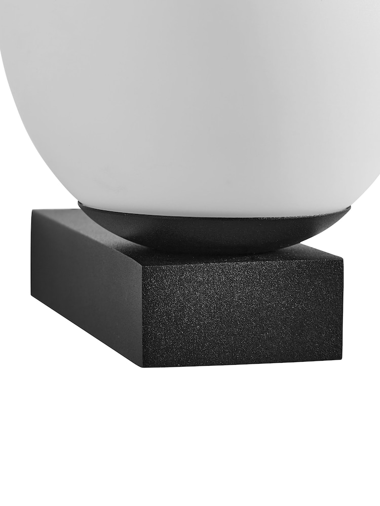 BHS Black Agios 1lt LED IP44 Wall Light - Image 4 of 4