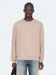 Розовый - Свитер с круглым вырезом Allsaints Aston - Изображение 1 8