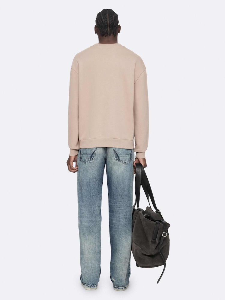 Розовый - Свитер с круглым вырезом Allsaints Aston - Изображение 2 8