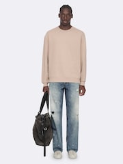 Розовый - Свитер с круглым вырезом Allsaints Aston - Изображение 6 8