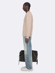 Розовый - Свитер с круглым вырезом Allsaints Aston - Изображение 7 8