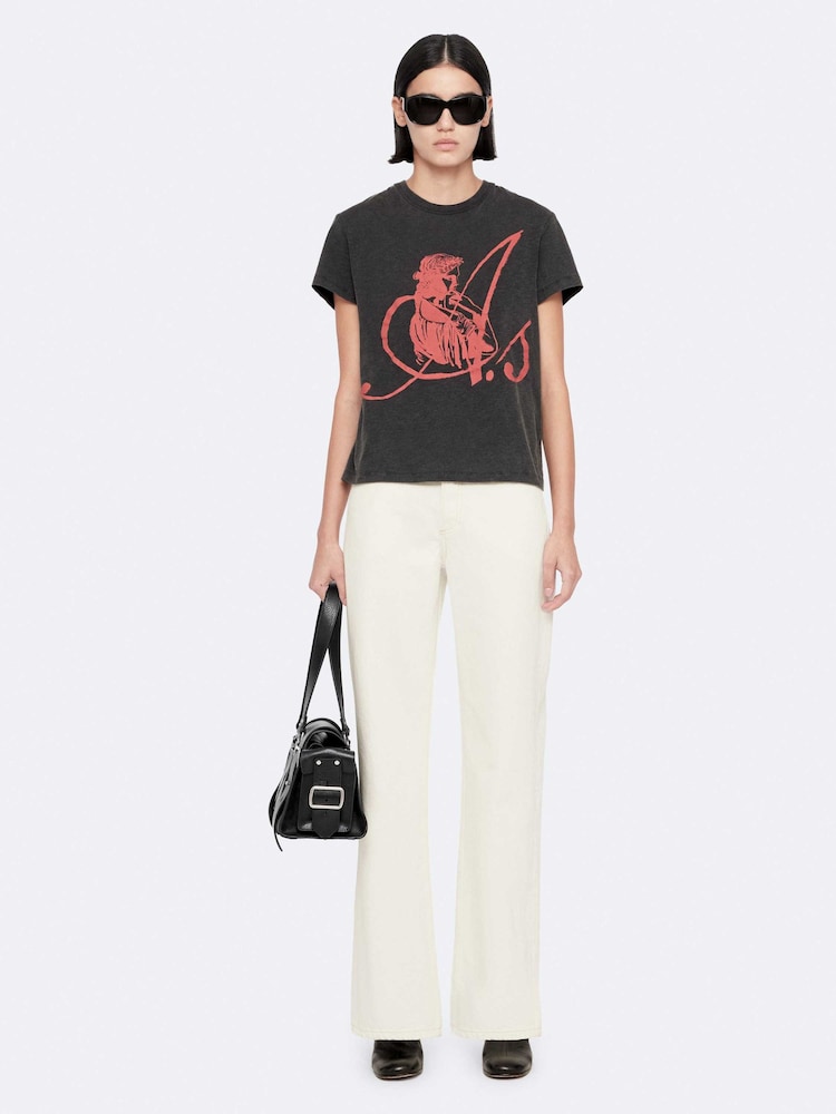 AllSaints White Lou High Relaxed Jeans - Image 1 of 8