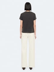 AllSaints White Lou High Relaxed Jeans - Image 6 of 8