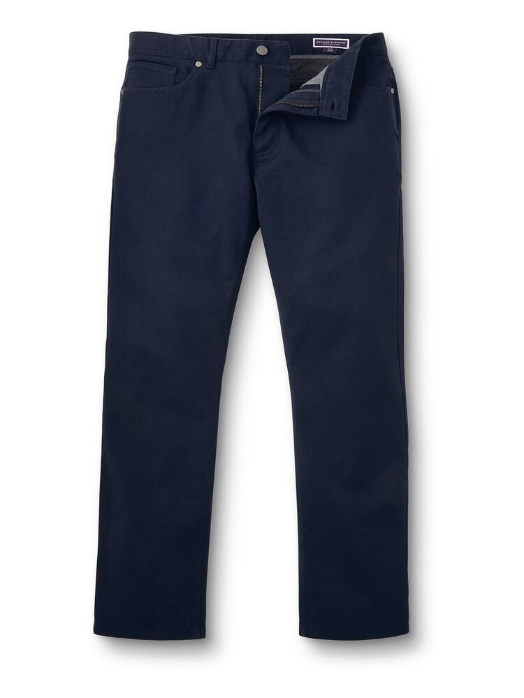 Lumière bleue - Jean Charles Tyrwhitt slim sergé à 5 poches - Image 4 of 5