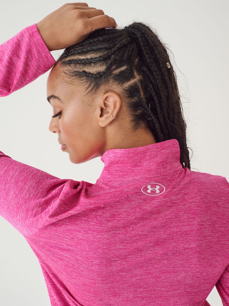 Roz - Bluză de trening cu fermoar 1/2 Under Armour Tech Twist - Image 5 of 7