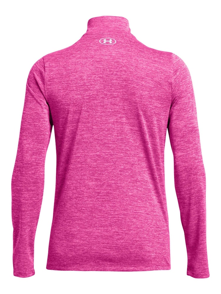 Under Armour Pink Tech Twist 1/2 Zip Top - Image 7 of 7