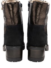 Lotus Navy Blue Leather Zip-Up Ankle Boots - Image 3 of 4