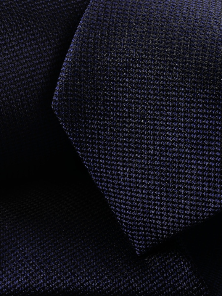 Charles Tyrwhitt Dark blue Silk Stain Resist Slim Tie - Image 2 of 2