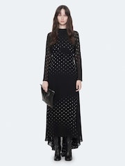 AllSaints Black Clarisse Dress - Image 1 of 8