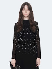 AllSaints Black Clarisse Dress - Image 7 of 8