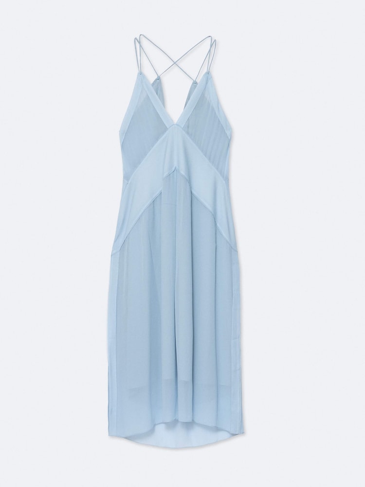 AllSaints Blue Fawn Dress - Image 8 of 8