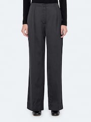 AllSaints Black Satin Trousers - Image 1 of 8