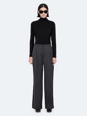 AllSaints Black Satin Trousers - Image 6 of 8