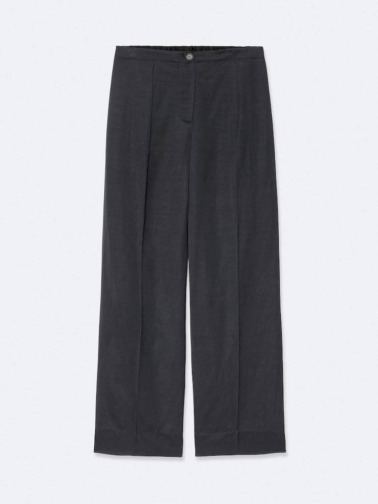 AllSaints Black Satin Trousers - Image 8 of 8