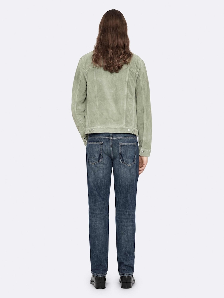 AllSaints Chaiyo Suede Trucker Jacket - Bilde 2 av 8
