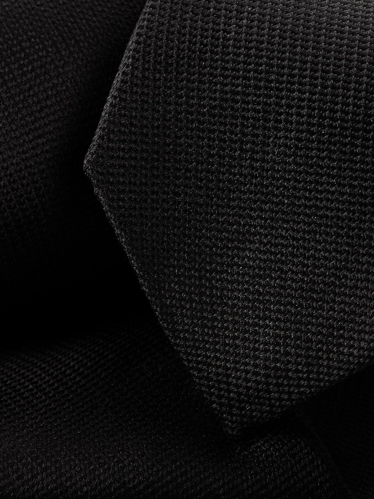 Charles Tyrwhitt Black Silk Stain Resist Slim Tie - Image 2 of 2