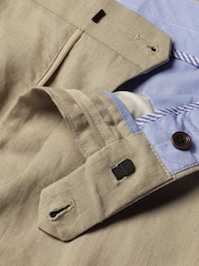 Natural - Calça Charles Tyrwhitt Slim Fit 100% Linho - Imagem 5 de 5